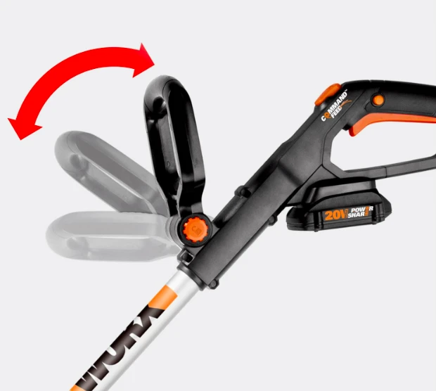 Worx 20V MAX akumuliatorinė žoliapjovė WG163E.2 1x2Ah aprašymas - Prekės nuotrauka