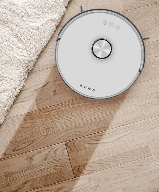 Dulkių siurblys - robotas Aeno RC2S, Baltas aprašymas - Prekės nuotrauka