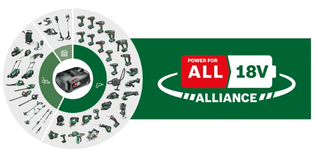 Bosch akumuliatorinė žoliapjovė EasyGrassCut 18V-260, 2x2Ah aprašymas - Prekės nuotrauka