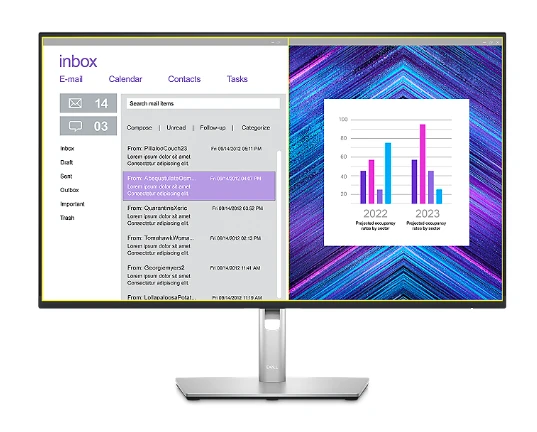 Monitorius Dell P2723D, IPS, 2560 x 1440, 60 Hz, 5 ms, 350cd/m² aprašymas - Prekės nuotrauka