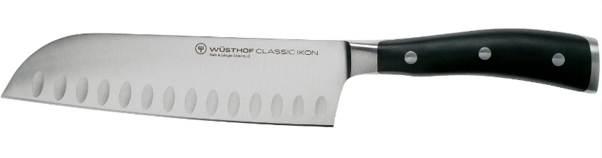 WUSTHOF Classic Ikon santoku peilis 17cm aprašymas - Prekės nuotrauka