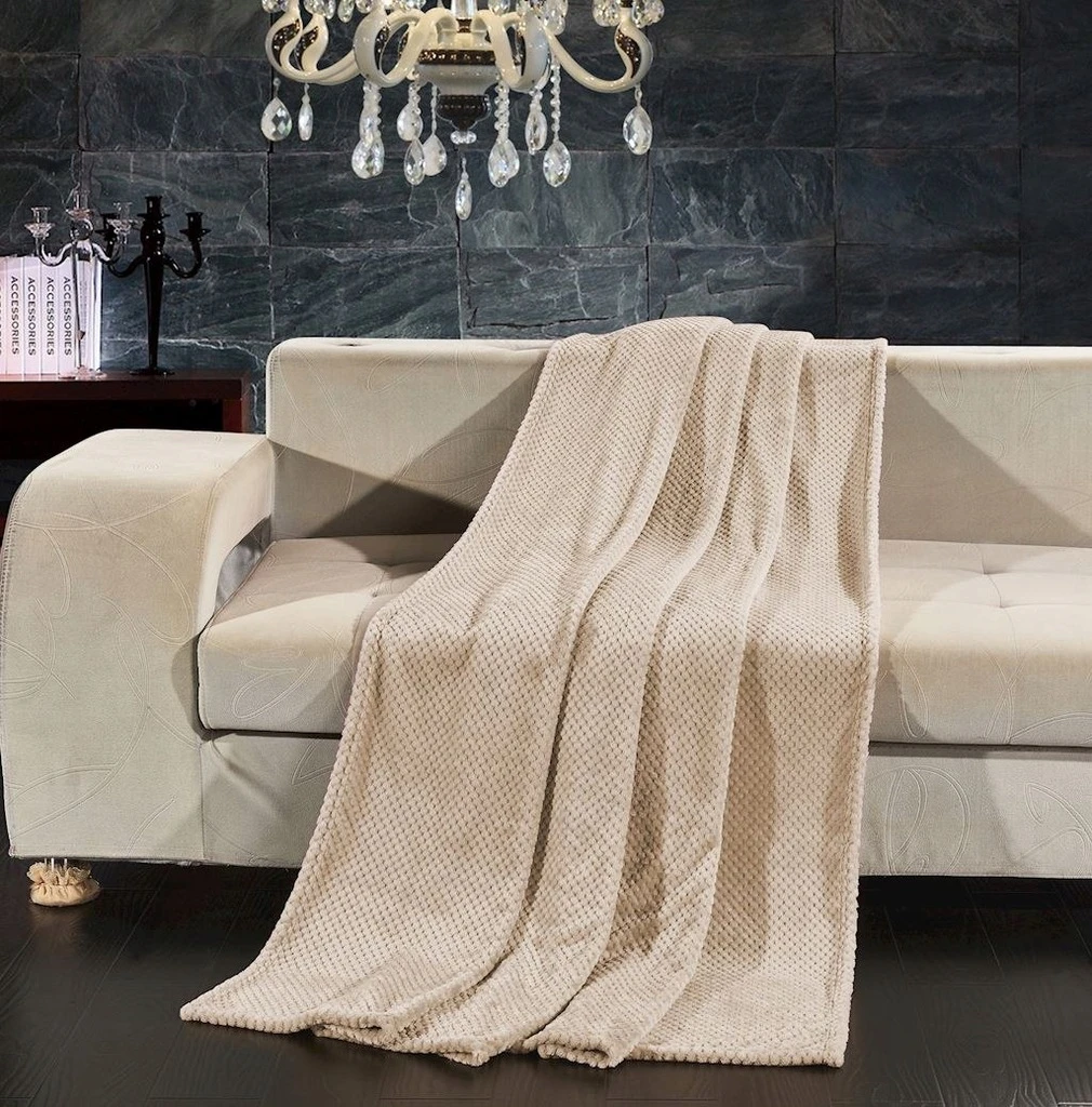 Pledas DecoKing Henry, 150 cm x 200 cm, smėlio ruda (cappucino) aprašymas - Prekės nuotrauka