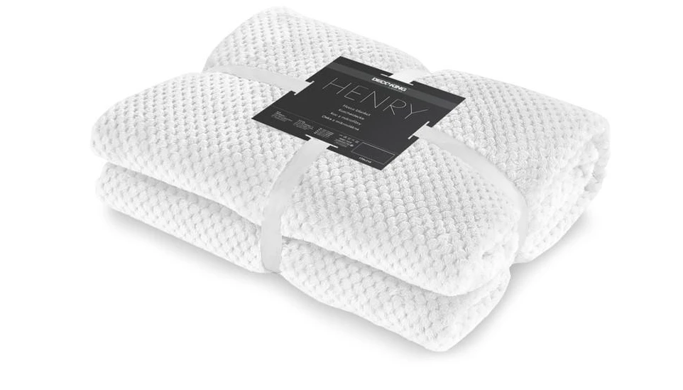 Pledas DecoKing Henry, baltas, 150 cm x 200 cm aprašymas - Prekės nuotrauka