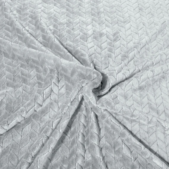 Eurofirany DESIGN 91 CINDY Minkštas ir švelnus pledas su įspaustu raštu, 170X210 cm, spalva: pelenų aprašymas - Prekės nuotrauka