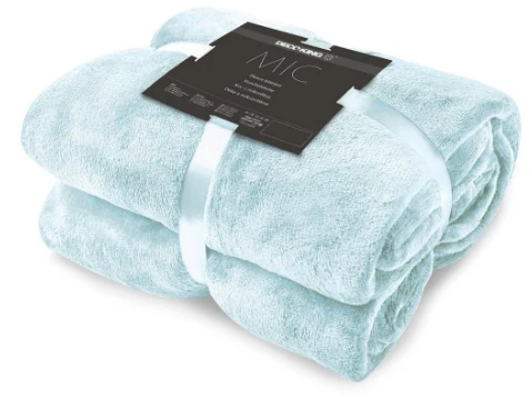 DecoKing Antklodė mėlyna MIC BabyBlue 70x150 aprašymas - Prekės nuotrauka