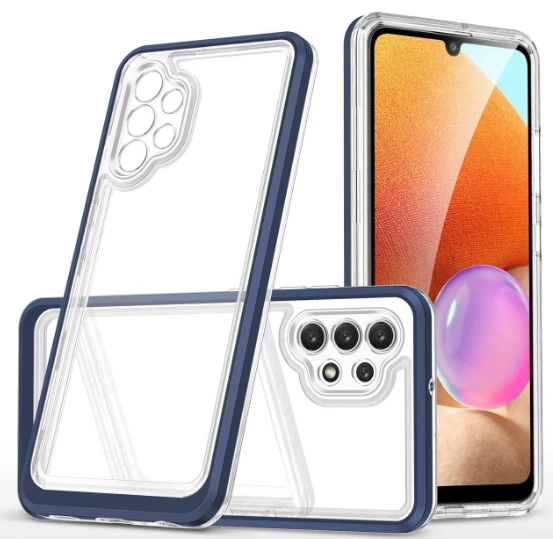 Hurtel Clear dėklas skirtas Samsung Galaxy A32 5G, mėlynas aprašymas - Prekės nuotrauka