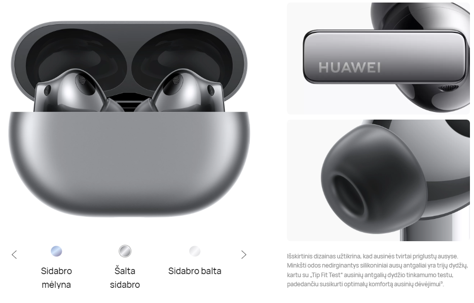 Ausinės HUAWEI FreeBuds Pro 2, Didelės skiriamosios gebos dvigubo garso sistema, Išmanusis aktyvaus triukšmo slopinima, Pokalbiai be jokių trikdžių, keraminės baltos spalvos aprašymas - Prekės nuotrauka
