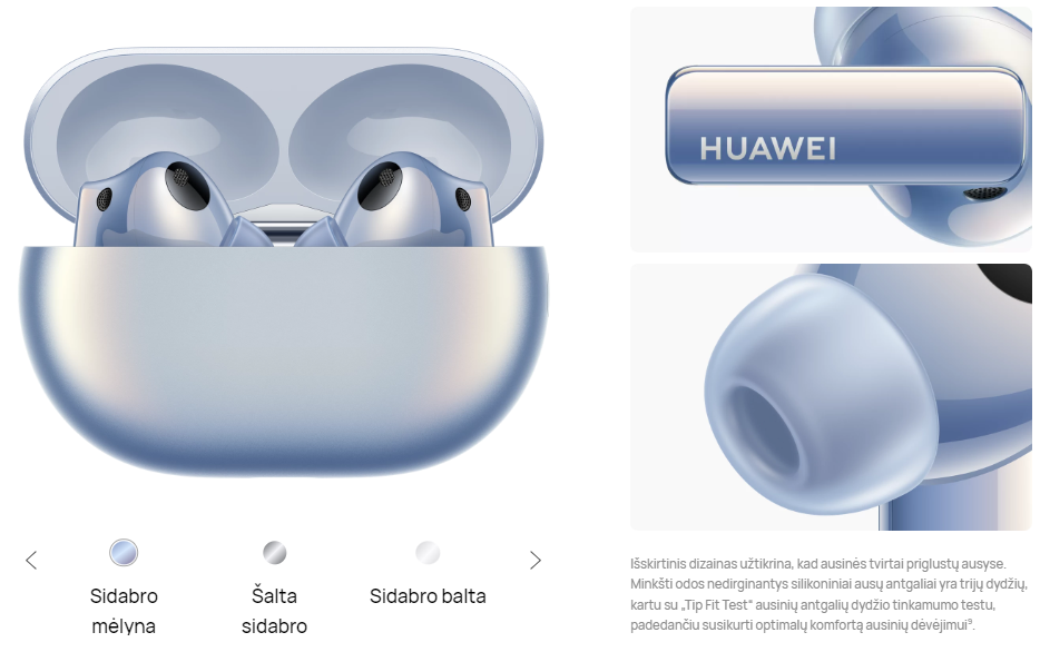 Ausinės HUAWEI FreeBuds Pro 2, Didelės skiriamosios gebos dvigubo garso sistema, Išmanusis aktyvaus triukšmo slopinima, Pokalbiai be jokių trikdžių, keraminės baltos spalvos aprašymas - Prekės nuotrauka