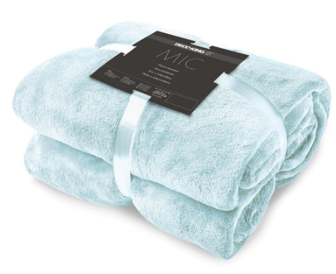 Mėlyna antklodė DecoKing MIC BabyBlue 220x240 aprašymas - Prekės nuotrauka