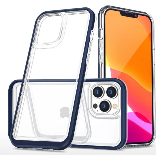 Hurtel Clear dėklas skirtas iPhone 13 Pro, mėlynas aprašymas - Prekės nuotrauka