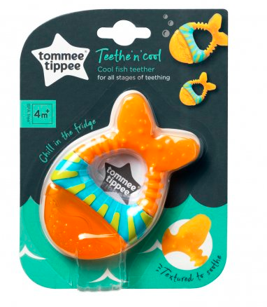 TOMMEE TIPPEE vandeniu užpildytas kramtukas, fish, 4 mėn+, 436472 aprašymas - Prekės nuotrauka