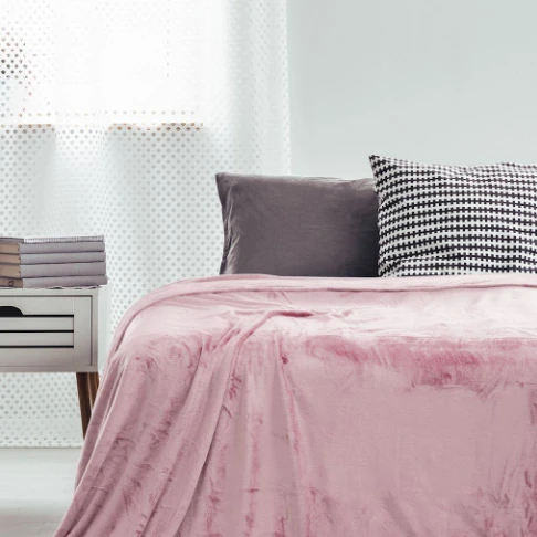 DecoKing Antklodė pudrinės rožinės spalvos 200 x 220 cm aprašymas - Prekės nuotrauka