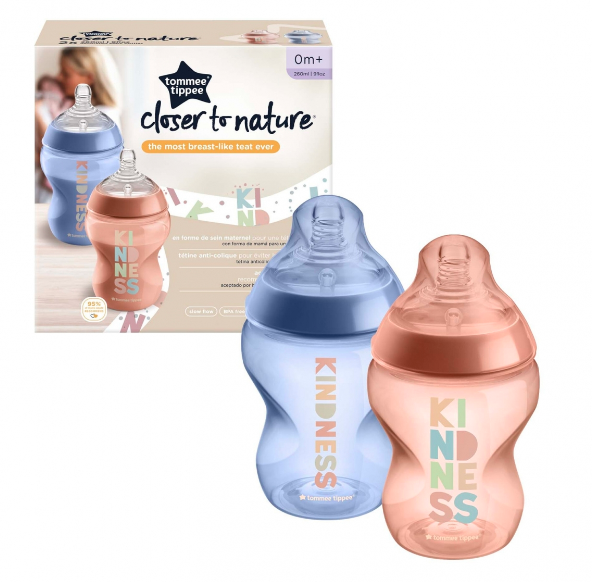TOMMEE TIPPEE Natural Start buteliukas CLOSER TO NATURE,su sterilizavimo funkcija 260 ml, 0 m+, 2 vnt., 42255005 aprašymas - Prekės nuotrauka