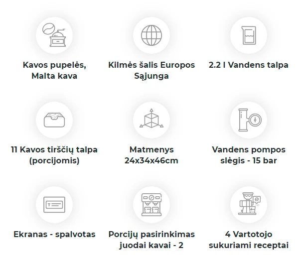 Kavos aparatas Nivona CafeRomatica NICR 560 aprašymas - Prekės nuotrauka