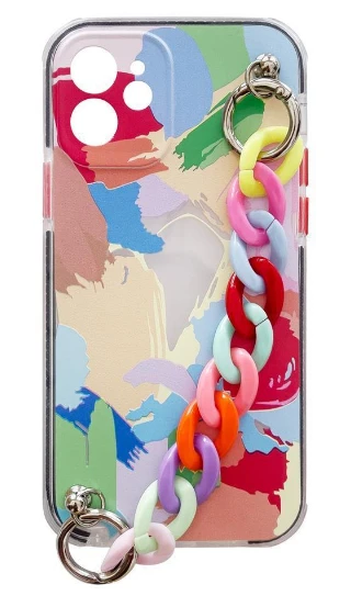 Hurtel Spalvotas elastingas dėklas su grandinėlės pakabuku, skirtas Samsung Galaxy A32 5G aprašymas - Prekės nuotrauka