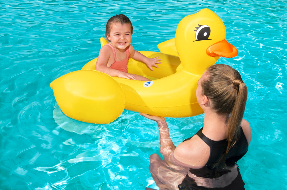 BESTWAY Funspeakers pripučiamas vaikiškas plaustas Duck su garsu, 1.02m x 0.99m, 34151 aprašymas - Prekės nuotrauka