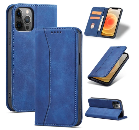 Hurtel Magnet Fancy dėklas, skirtas iPhone 13 Pro, mėlynas aprašymas - Prekės nuotrauka