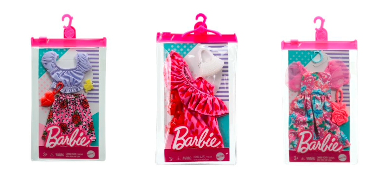 Mattel Puošnūs Barbės rūbai + aksesuarai 2021 aprašymas - Prekės nuotrauka