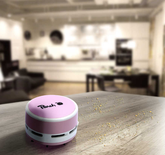 Dulkių siurblys Peach Mini Table Vacuum Cleaner PA105, rožinis aprašymas - Prekės nuotrauka