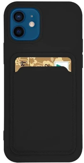 Hurtel Card silikoninis dėklas skirtas Xiaomi Redmi Note 11 Pro + 5G/11 Pro 5G/11 Pro, juodas aprašymas - Prekės nuotrauka