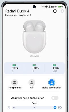 Belaidės ausinės Xiaomi Redmi Buds 4 su aktyviu triukšmo slopinimu, Baltos aprašymas - Prekės nuotrauka Belaidės ausinės Xiaomi Redmi Buds 4 su aktyviu triukšmo slopinimu, Baltos aprašymas - Prekės nuotrauka