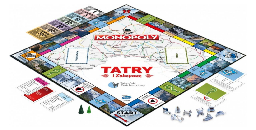 Winning Moves stalo žaidimas Monopolis Zakopanė ir Tatrai (lenkų k.) aprašymas - Prekės nuotrauka