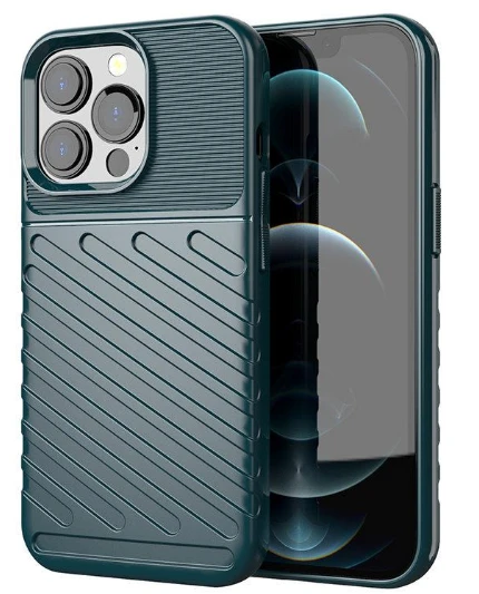 Hurtel Thunder dėklas skirtas iPhone 13 Pro, žalias aprašymas - Prekės nuotrauka