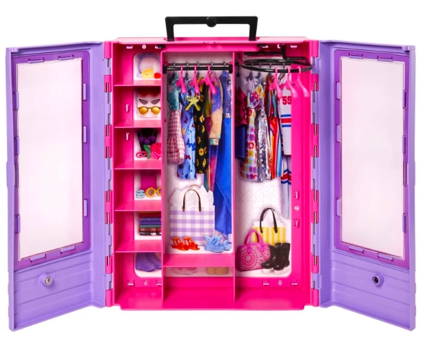 Mattel Barbės rūbų ir aksesuarų spinta aprašymas - Prekės nuotrauka