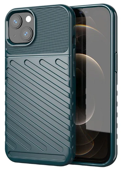 Hurtel Thunder dėklas skirtas iPhone 13 mini, žalias aprašymas - Prekės nuotrauka