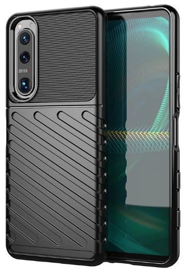Hurtel Thunder dėklas skirtas Sony Xperia 5 III, juodas aprašymas - Prekės nuotrauka