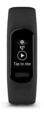 Išmanioji apyrankė Garmin vivosmart 5, S/M dydžio, Juodos spalvos aprašymas - Prekės nuotrauka