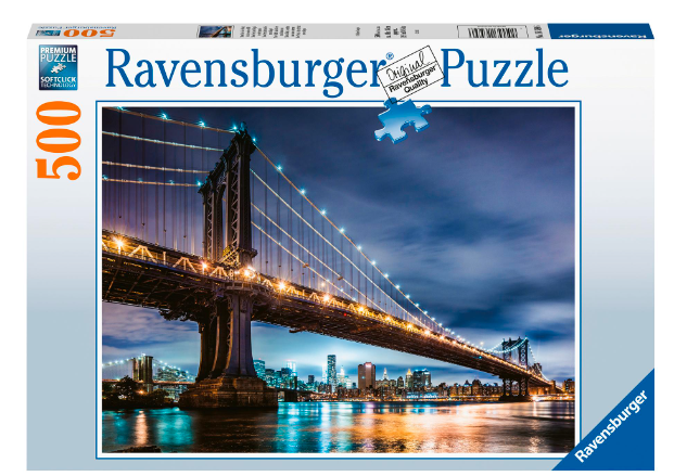 RAVENSBURGER dėlionė At NY Skyline, 500d., 16589 aprašymas - Prekės nuotrauka