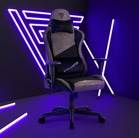 Žaidimų kėdė Sense7 Spellcaster Senshi Edition fabric Gaming Chair, Pilka aprašymas - Prekės nuotrauka Žaidimų kėdė Sense7 Spellcaster Senshi Edition fabric Gaming Chair, Pilka aprašymas - Prekės nuotrauka
