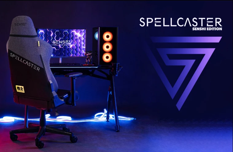 Žaidimų kėdė Sense7 Spellcaster Senshi Edition fabric Gaming Chair, Pilka aprašymas - Prekės nuotrauka Žaidimų kėdė Sense7 Spellcaster Senshi Edition fabric Gaming Chair, Pilka aprašymas - Prekės nuotrauka