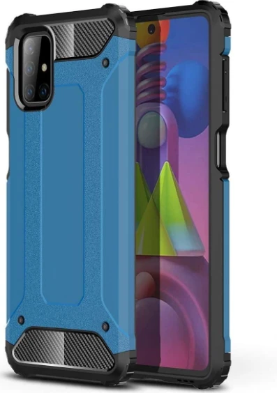 Hurtel Hibrid dėklas skirtas Samsung Galaxy M51, mėlynas aprašymas - Prekės nuotrauka