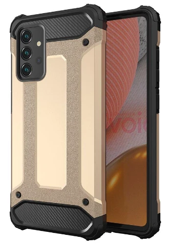 Hurtel Hibrid dėklas skirtas Samsung Galaxy A72 4G, auksinis aprašymas - Prekės nuotrauka