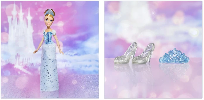 Lėlė Hasbro Disney Princess Royal Shimmer Cinderella (F0897) aprašymas - Prekės nuotrauka