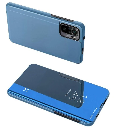 Hurtel Clear View dėklas skirtas Poco M4 Pro 5G, mėlynas aprašymas - Prekės nuotrauka