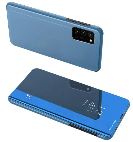 Hurtel Clear View dėklas skirtas Samsung Galaxy A72 4G, mėlynas aprašymas - Prekės nuotrauka