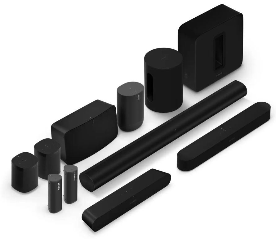 Nešiojama kolonėlė Sonos Roam, Multiroom, Bluetooth, WiFi, Atspari vandeniui, Juodos spalvos aprašymas - Prekės nuotrauka