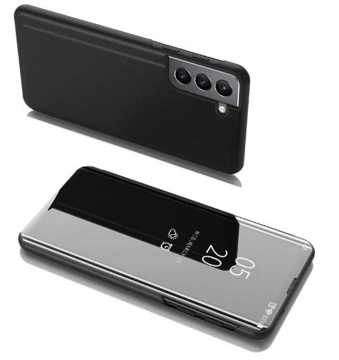 Hurtel Clear View dėklas skirtas Samsung Galaxy S22 + (S22 Plus), juodas aprašymas - Prekės nuotrauka