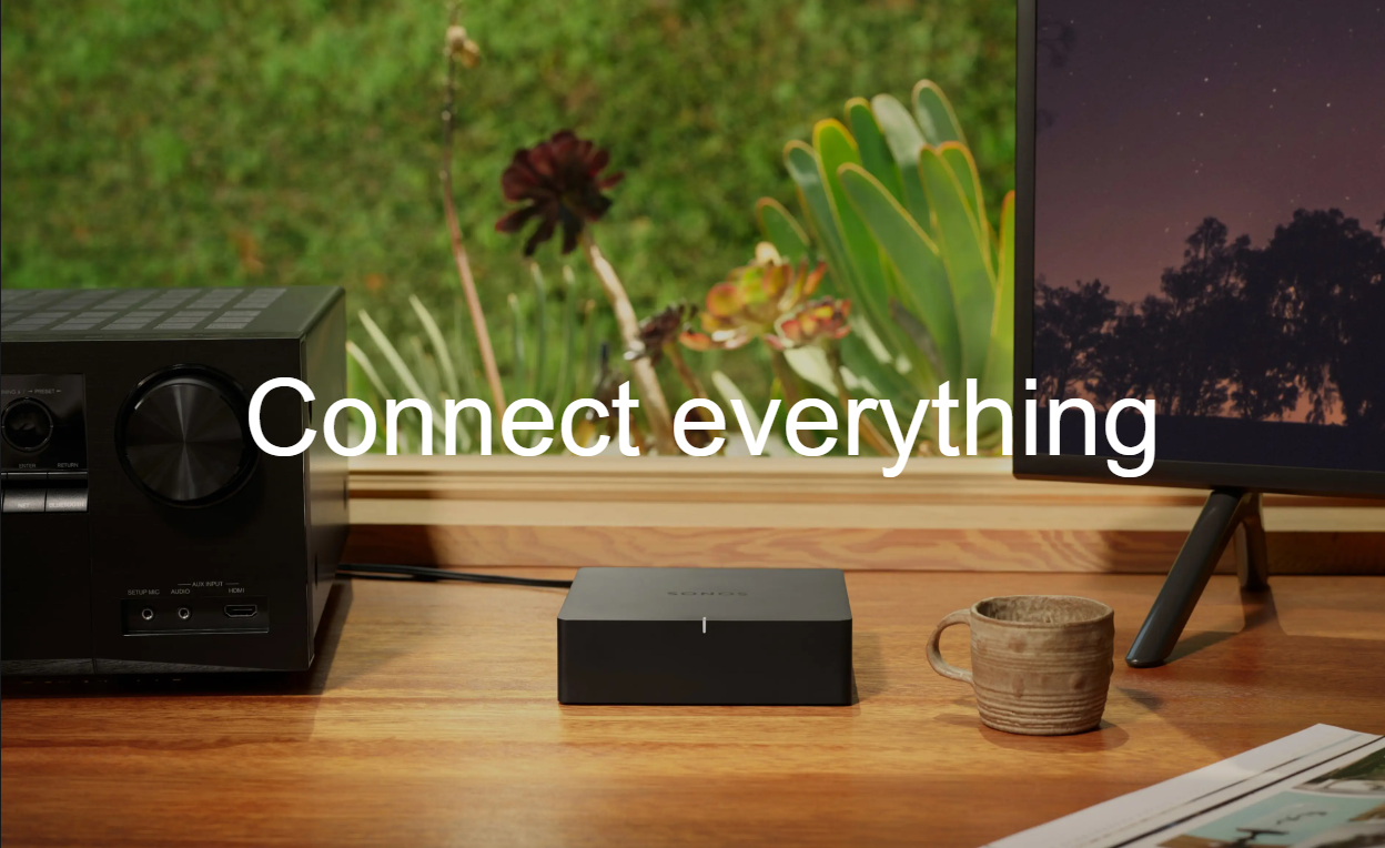 Tinklo grotuvas Sonos Port, Juodos spalvos aprašymas - Prekės nuotrauka
