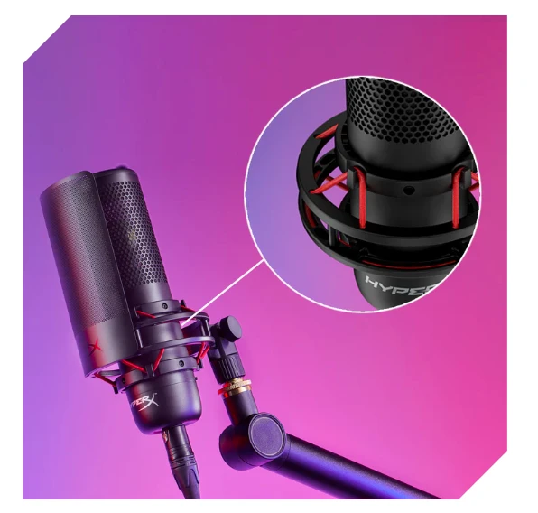 HyperX ProCast - Mikrofonas, juodos spalvos aprašymas - Prekės nuotrauka