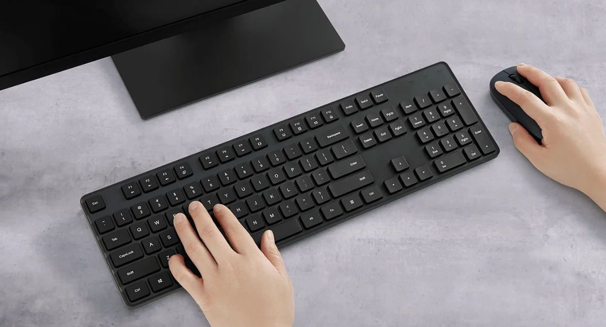 Belaidis klaviatūros ir pelės rinkinys Xiaomi aprašymas - Prekės nuotrauka Belaidis klaviatūros ir pelės rinkinys Xiaomi aprašymas - Prekės nuotrauka