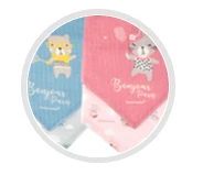 Canpolbabies CANPOL BABIES pirmasis muslino seilinukas BONJOUR PARIS, 0m+, 2 vnt., pink, 26/900_pin aprašymas - Prekės nuotrauka