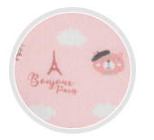 Canpolbabies CANPOL BABIES pirmasis muslino seilinukas BONJOUR PARIS, 0m+, 2 vnt., pink, 26/900_pin aprašymas - Prekės nuotrauka