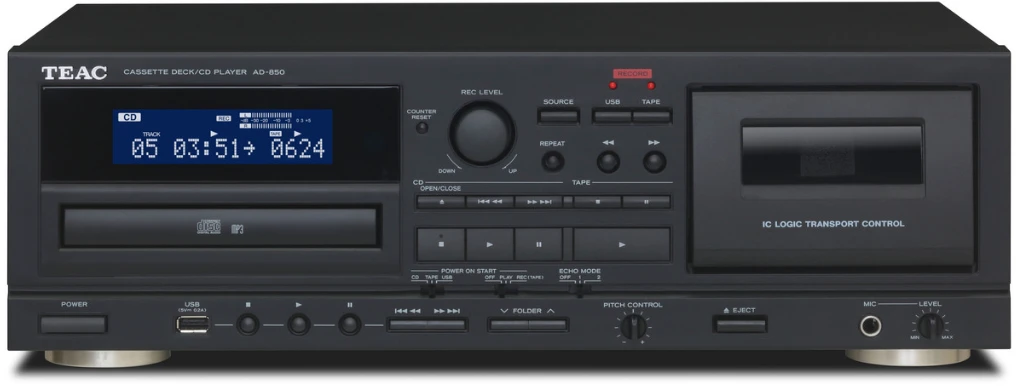 Muzikinis centras Teac AD-850-SE kasetinis/diskinis grotuvas aprašymas - Prekės nuotrauka