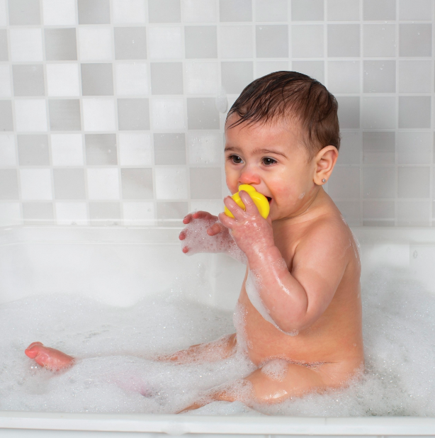 PLAYGRO pilnai uždari vonios žaislai Bright Baby Duckies, 0188411 aprašymas - Prekės nuotrauka