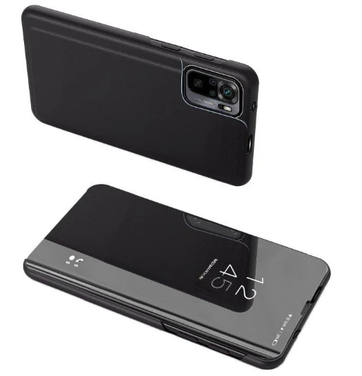 Hurtel Clear View dėklas skirtas Poco M4 Pro 5G, juodas aprašymas - Prekės nuotrauka
