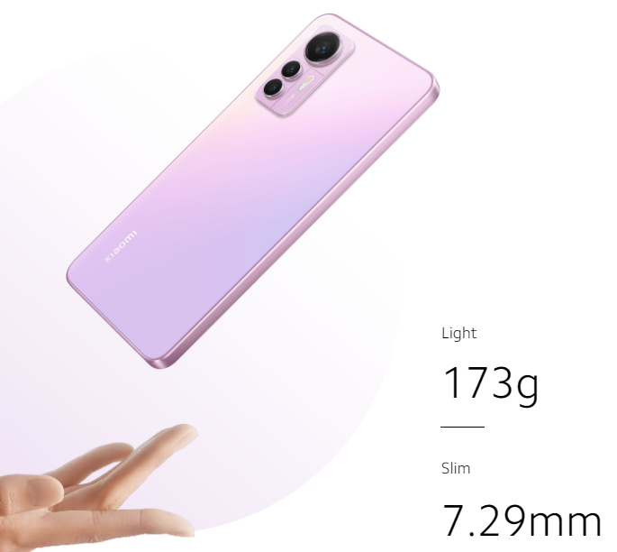 Xiaomi 12 Lite 8GB + 128GB, juodas aprašymas - Prekės nuotrauka